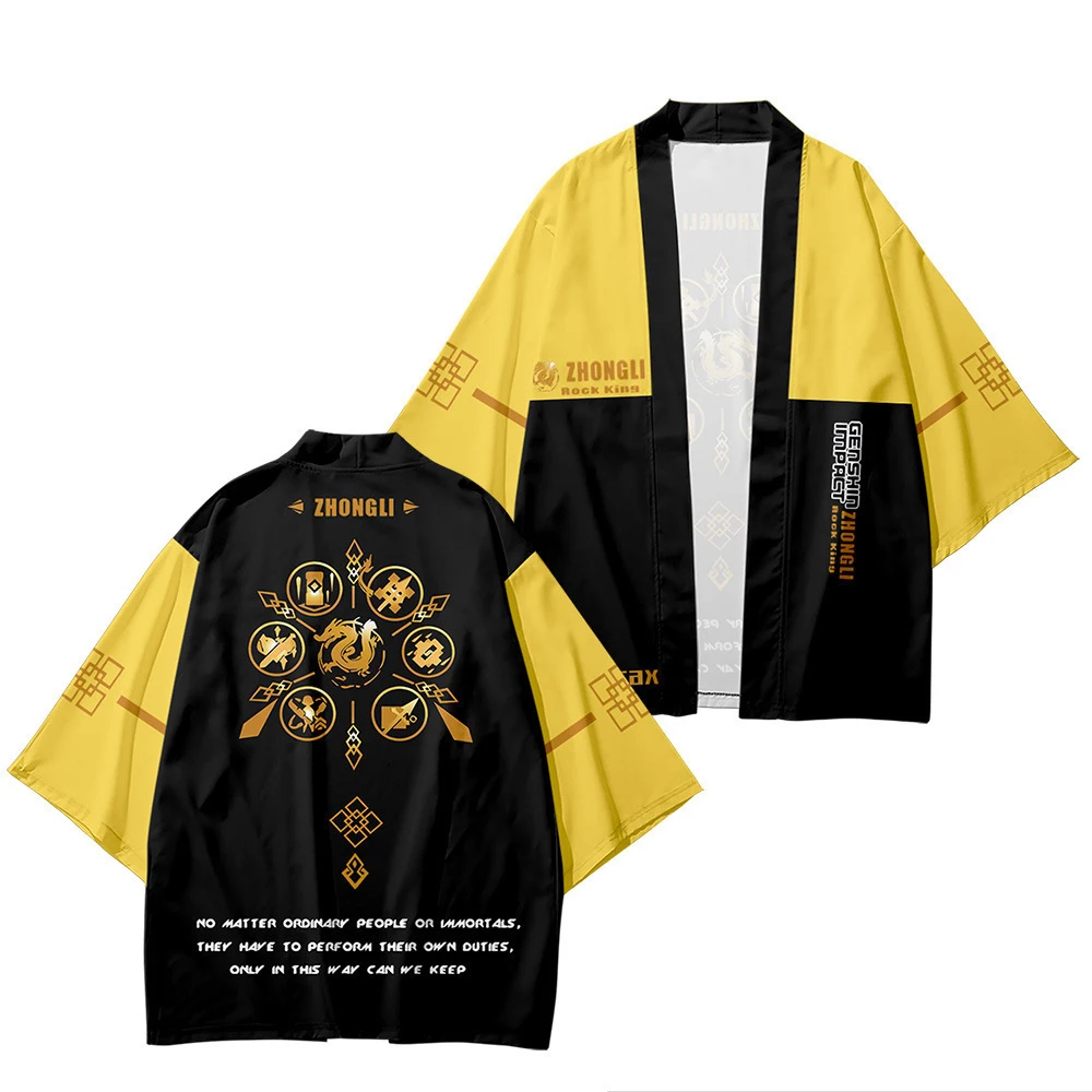 S-XL Genshin Impact Long Sleeved Cosplay Costume Kawaii Kimono Cloak Zhong Li Rock King Anime Game Logo Bathrobe Jacket Cardigan
S-XL Genshin Impact Long Sleeved Cosplay Costume Kawaii Kimono Cloak Zhong Li Rock King Anime Game Logo Bathrobe Jacket Cardigan