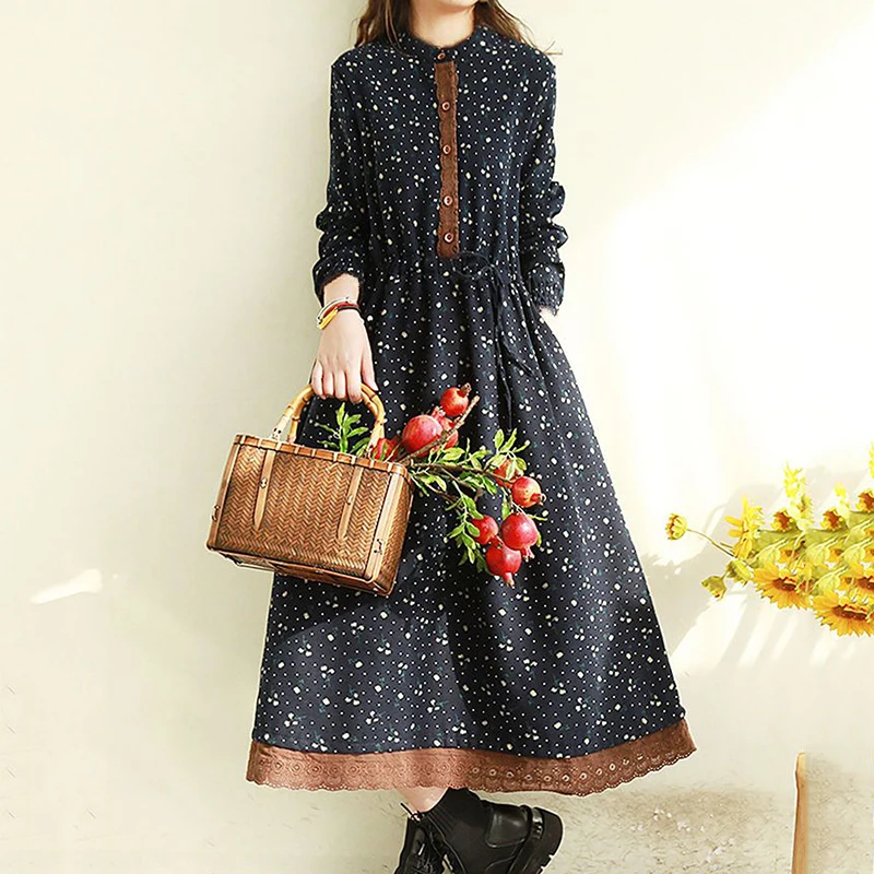 Floral Long-Sleeved Cotton Linen Dresses For Women O-Neck Vintage Long Lace Dress Female 2023 Spring Loose Slim Elegant Vestidos
Floral Long-Sleeved Cotton Linen Dresses For Women O-Neck Vintage Long Lace Dress Female 2023 Spring Loose Slim Elegant Vestidos