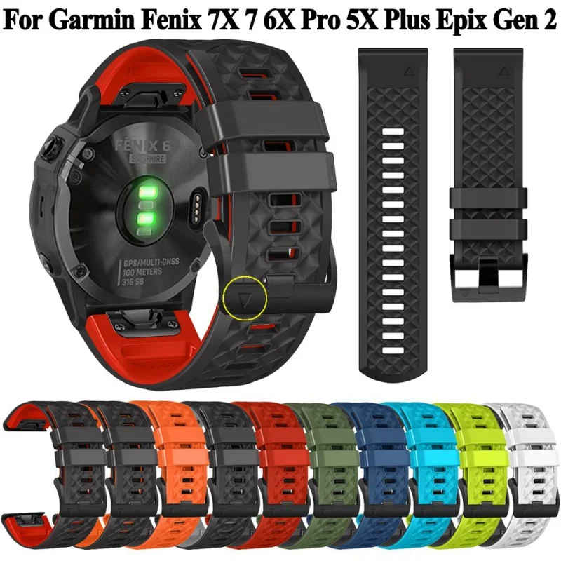 Силиконовый ремешок для наручных часов Garmin Fenix 7X 7 6X 6 Pro Fenix 5X 5 Plus, браслет Forerunner 955 945 Quickfit 26 22 мм
Силиконовый ремешок для наручных часов Garmin Fenix 7X 7 6X 6 Pro Fenix 5X 5 Plus, браслет Forerunner 955 945 Quickfit 26 22 мм