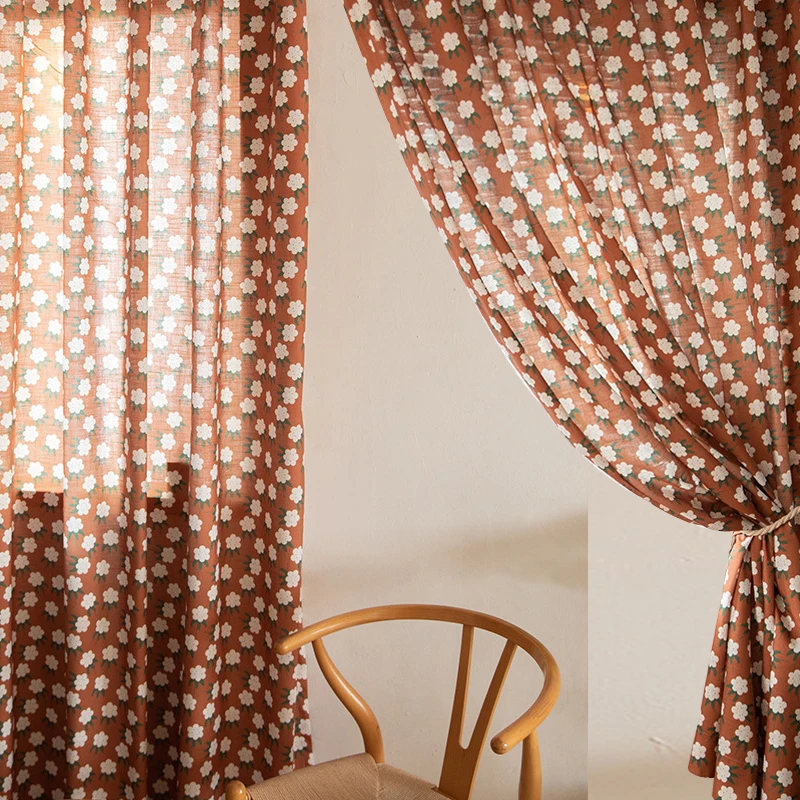 Japanese-style Imitation Cotton and Linen Caramel Small Cotton Printed Curtains for Living Room Bedroom Window Home Decor Custom
Japanese-style Imitation Cotton and Linen Caramel Small Cotton Printed Curtains for Living Room Bedroom Window Home Decor Custom