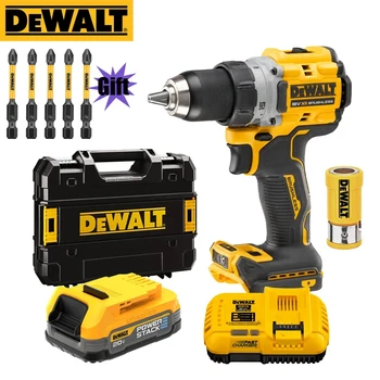 DEWALT 전동 스크루드라이버 파워스택 배터리 세트, 20V XR 무선 브러시리스 전동 공구 드라이버 1/2, DCD800 DCBP034
