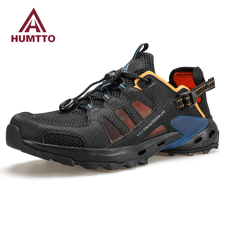 

HUMTTO Summer Sneakers Men Breathable Trekking Shoes for Men's Luxury Designer Anti-slip Sports Outdoor Water Hiking Sneaker Man