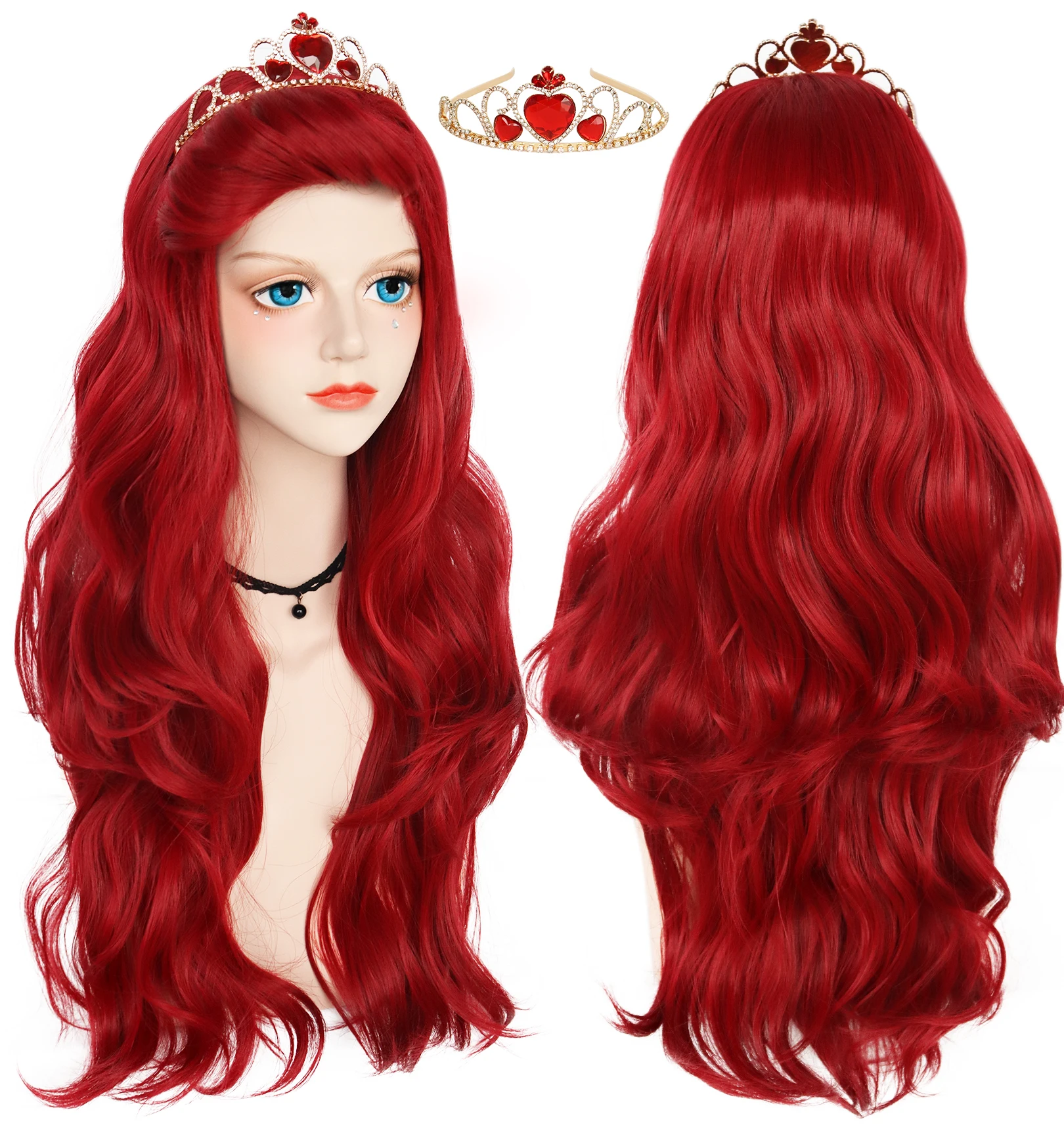 The Little Mermaid Cosplay Wigs 30Inch Wavy Anime Princess Ariel Cosplay Wig Heat Resistant Synthetic Hair Halloween Costume Wig
The Little Mermaid Cosplay Wigs 30Inch Wavy Anime Princess Ariel Cosplay Wig Heat Resistant Synthetic Hair Halloween Costume Wig