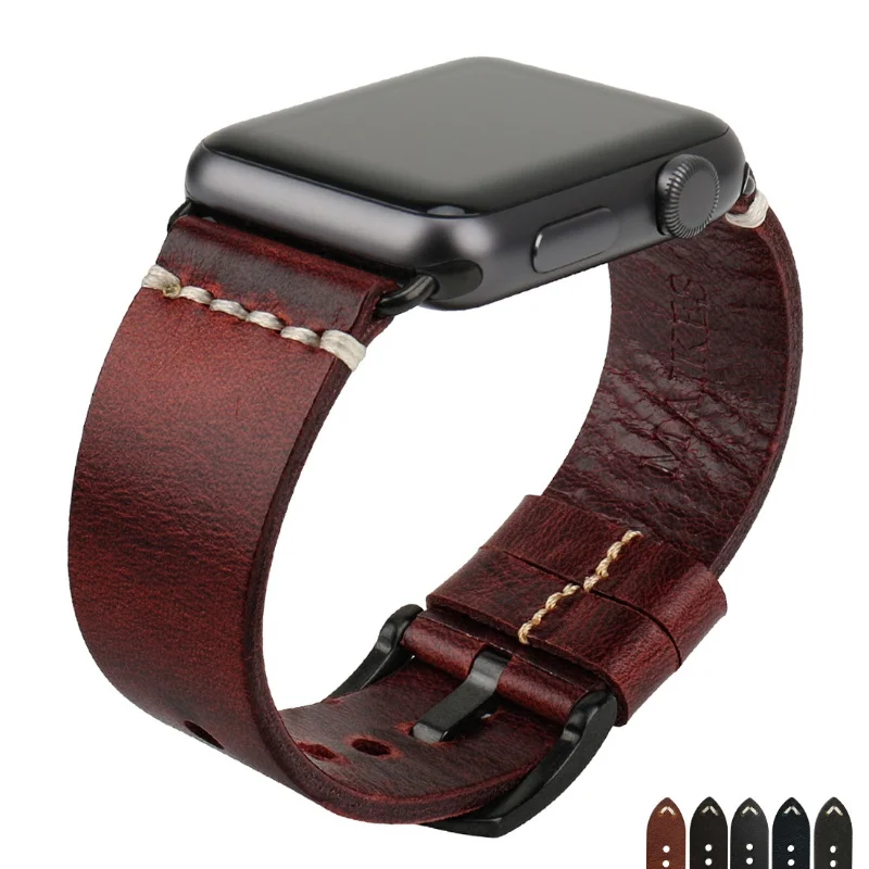 Vintage Business Soft Leather Watch Band Straps For Apple Watch Series 7 6 5 4 3 2 1 iWatch Band Strap
Vintage Business Soft Leather Watch Band Straps For Apple Watch Series 7 6 5 4 3 2 1 iWatch Band Strap