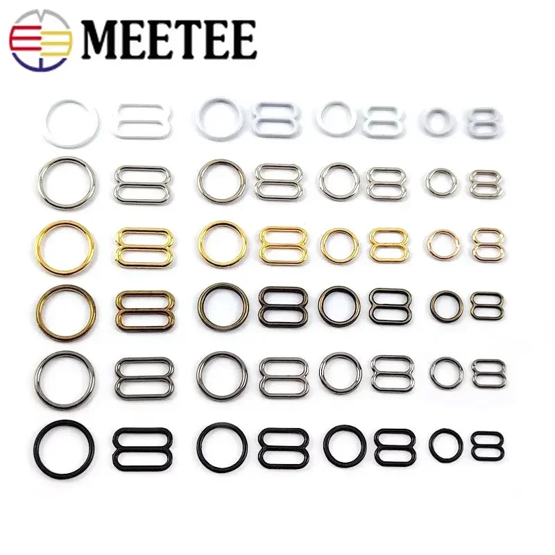 50/100Sets Metal O Ring Buckles Bikini Bra Clothes Adjust Slider Clasp Underwear Strap Connect Hook Sewing Hardware Accessories
50/100Sets Metal O Ring Buckles Bikini Bra Clothes Adjust Slider Clasp Underwear Strap Connect Hook Sewing Hardware Accessories