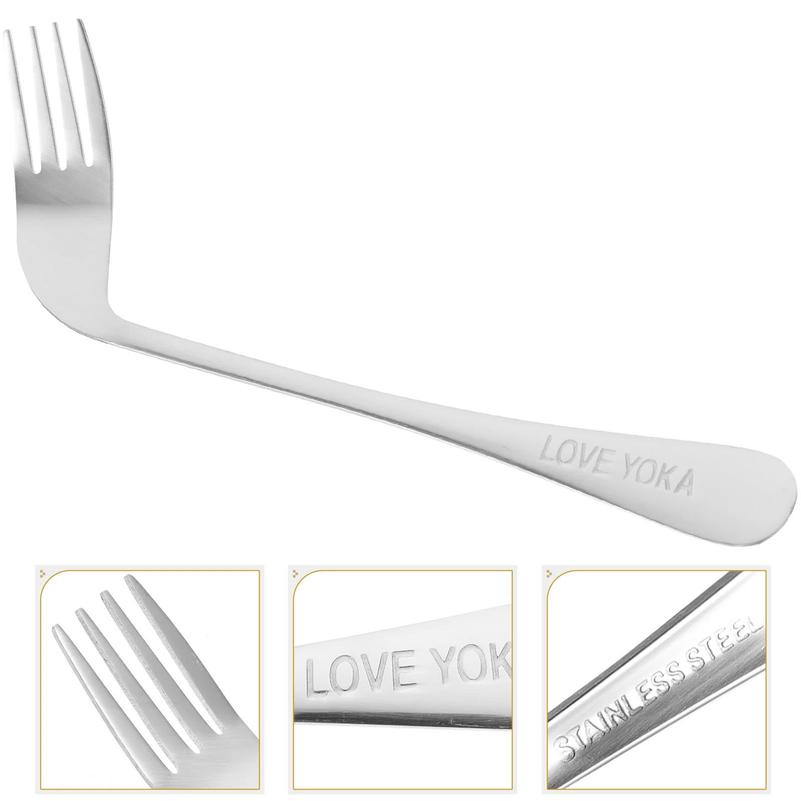 Old Man Elbow Fork Toddler Utensils Stainless Steel Aid Practical Food Feeding Angled Hand Small Candies
Old Man Elbow Fork Toddler Utensils Stainless Steel Aid Practical Food Feeding Angled Hand Small Candies