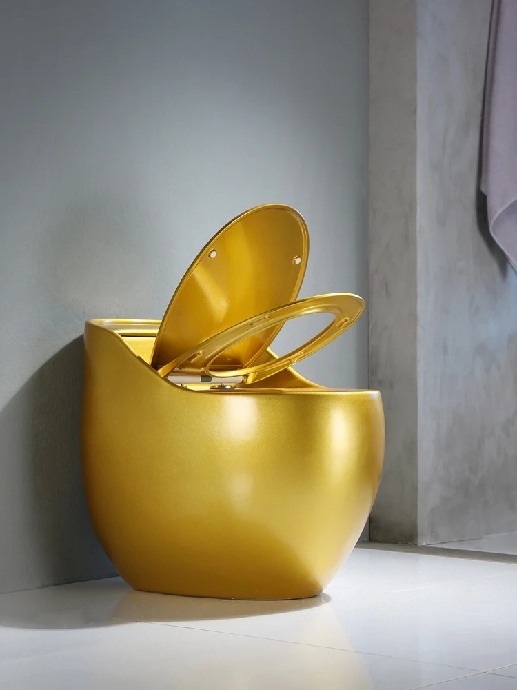 Golden Chicken Egg-Shaped Personalized Creative Toilet Siphon Household Pumping Small Space Ordinary Small Apartment Toilet
Golden Chicken Egg-Shaped Personalized Creative Toilet Siphon Household Pumping Small Space Ordinary Small Apartment Toilet