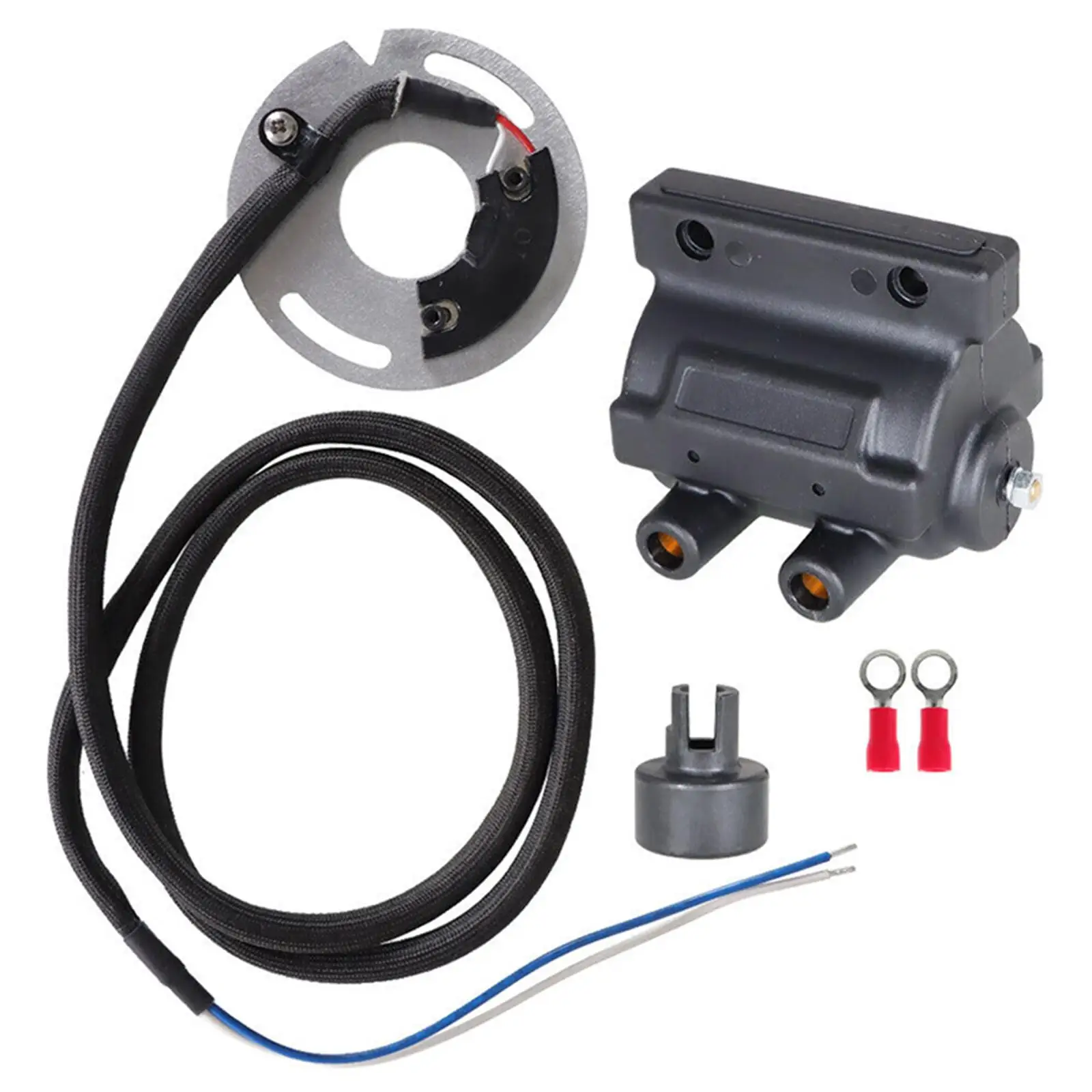 Dsk6-1 Ignition Coil Durable Replaces High Performance Ignition System with Coil with DC7-1 Coil Set for Big Twin 1970-1999
Dsk6-1 Ignition Coil Durable Replaces High Performance Ignition System with Coil with DC7-1 Coil Set for Big Twin 1970-1999
