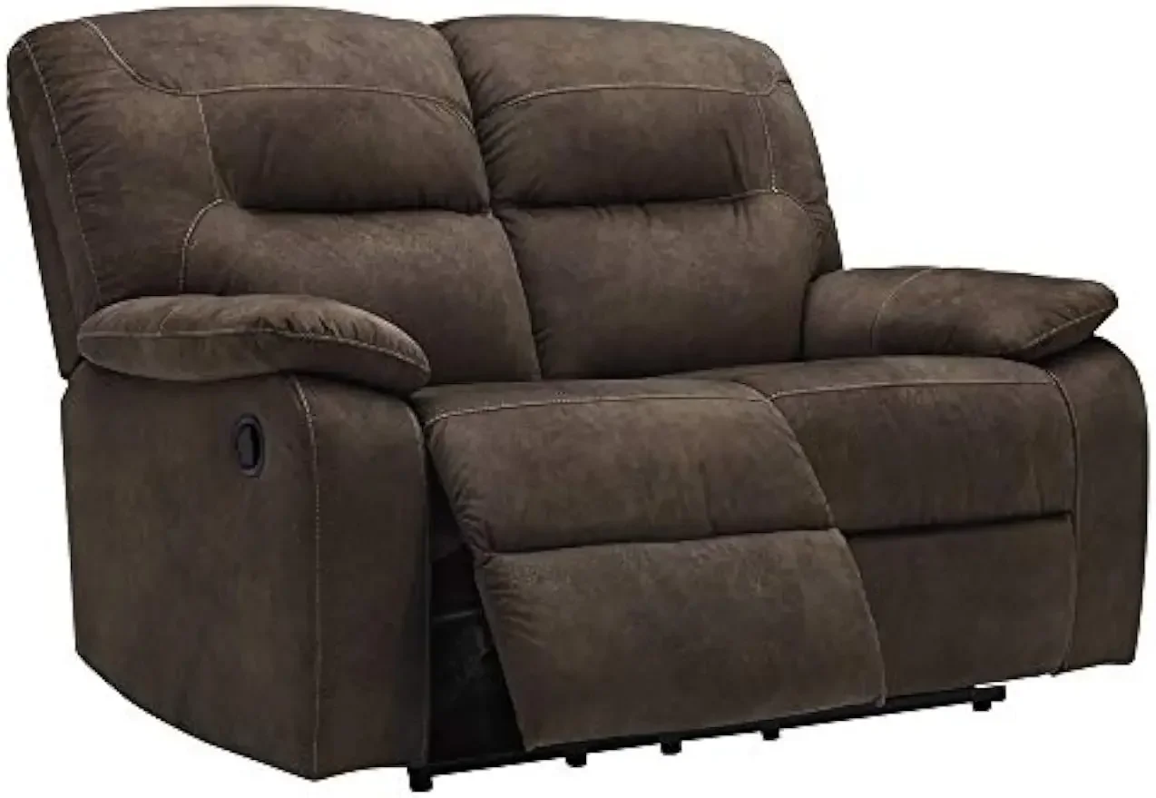 Signature Design by Ashley Bolzano Faux Leather Manual Reclining Loveseat, Brown
Signature Design by Ashley Bolzano Faux Leather Manual Reclining Loveseat, Brown