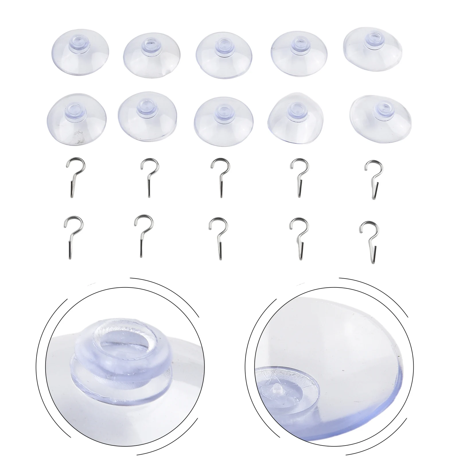 ~10PCS 40mm Suction Cup~ Hooks Non-marking Clear ~Sucker Hooks Clothes Coat ~Metal Hanging Hook ~Kitchen Bathroom Storage
~10PCS 40mm Suction Cup~ Hooks Non-marking Clear ~Sucker Hooks Clothes Coat ~Metal Hanging Hook ~Kitchen Bathroom Storage