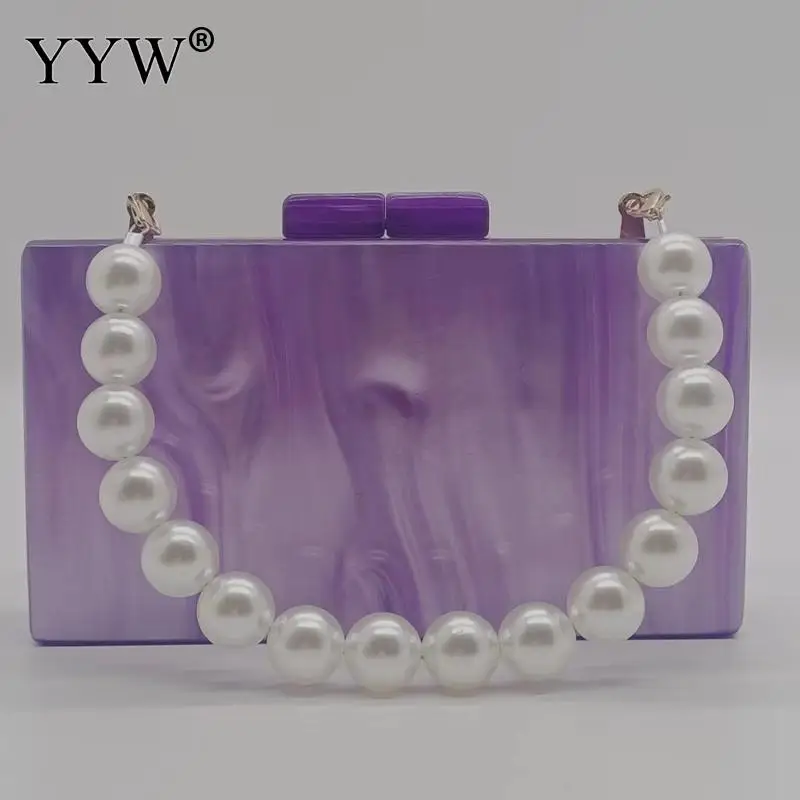 Fashion Marbling Women Acrylic Evening Clutch Bag Big Pearl Handle Colorful Painting Lady Banquet Wedding Cocktail Party Handbag
Fashion Marbling Women Acrylic Evening Clutch Bag Big Pearl Handle Colorful Painting Lady Banquet Wedding Cocktail Party Handbag