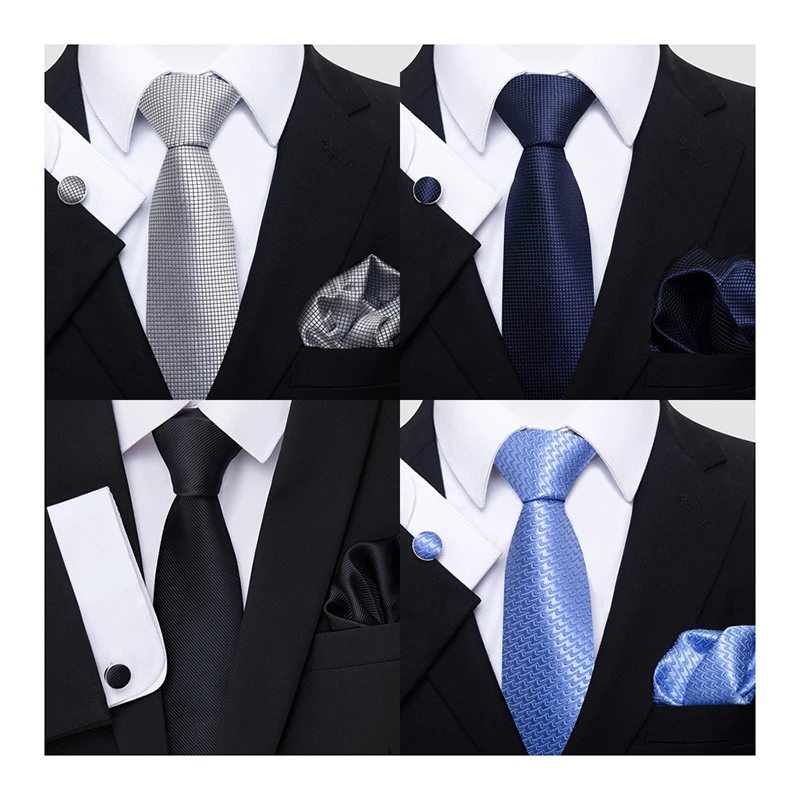 Жаккардовый новейший дизайн Шелковый праздничный подарок галстук носовой