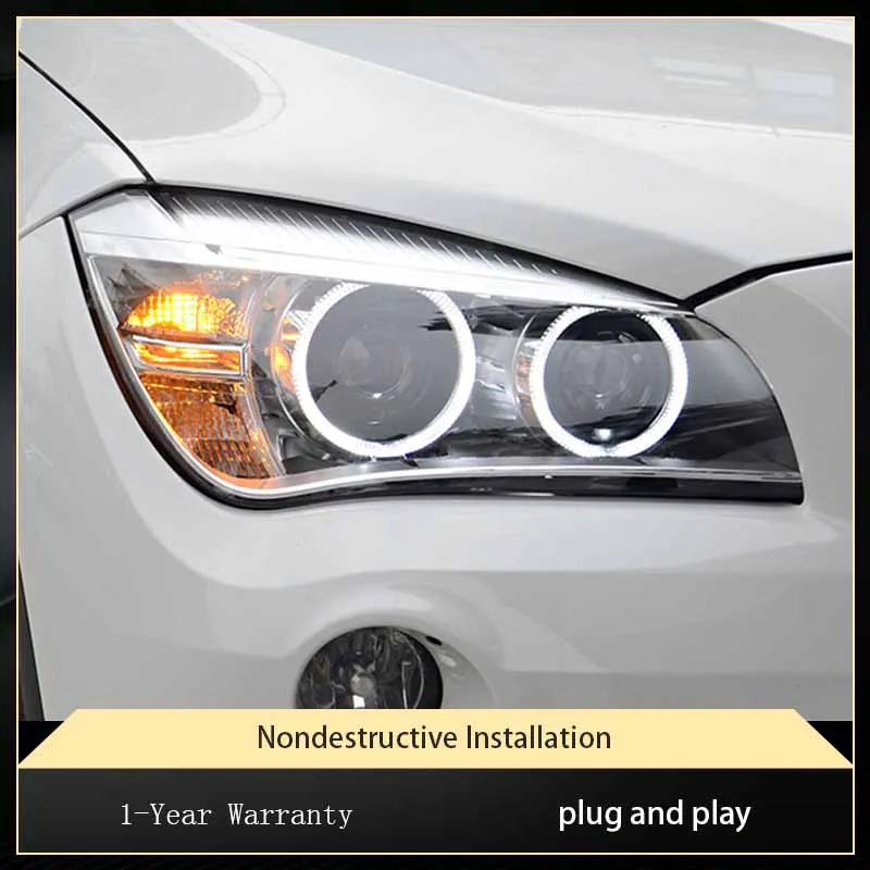 Фара для BMW X1 E84 F49 2010-2015, автомобильные фары DRL, обновленный дизайн «ангельские глазки», лампы головного света, дневные аксессуары для бега
Фара для BMW X1 E84 F49 2010-2015, автомобильные фары DRL, обновленный дизайн «ангельские глазки», лампы головного света, дневные аксессуары для бега