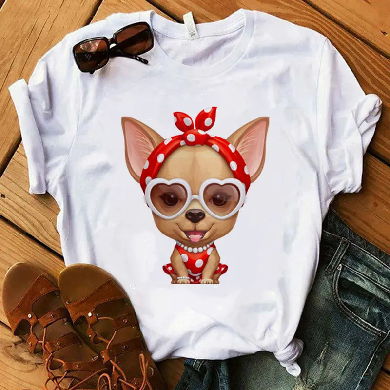 Dog Harajuku Graphic T-shirt Cartoon T-shirt Femme The Advantages of Being A Cute T-shirt Female T-shirt Chihuahua Lover TShirt
Dog Harajuku Graphic T-shirt Cartoon T-shirt Femme The Advantages of Being A Cute T-shirt Female T-shirt Chihuahua Lover TShirt