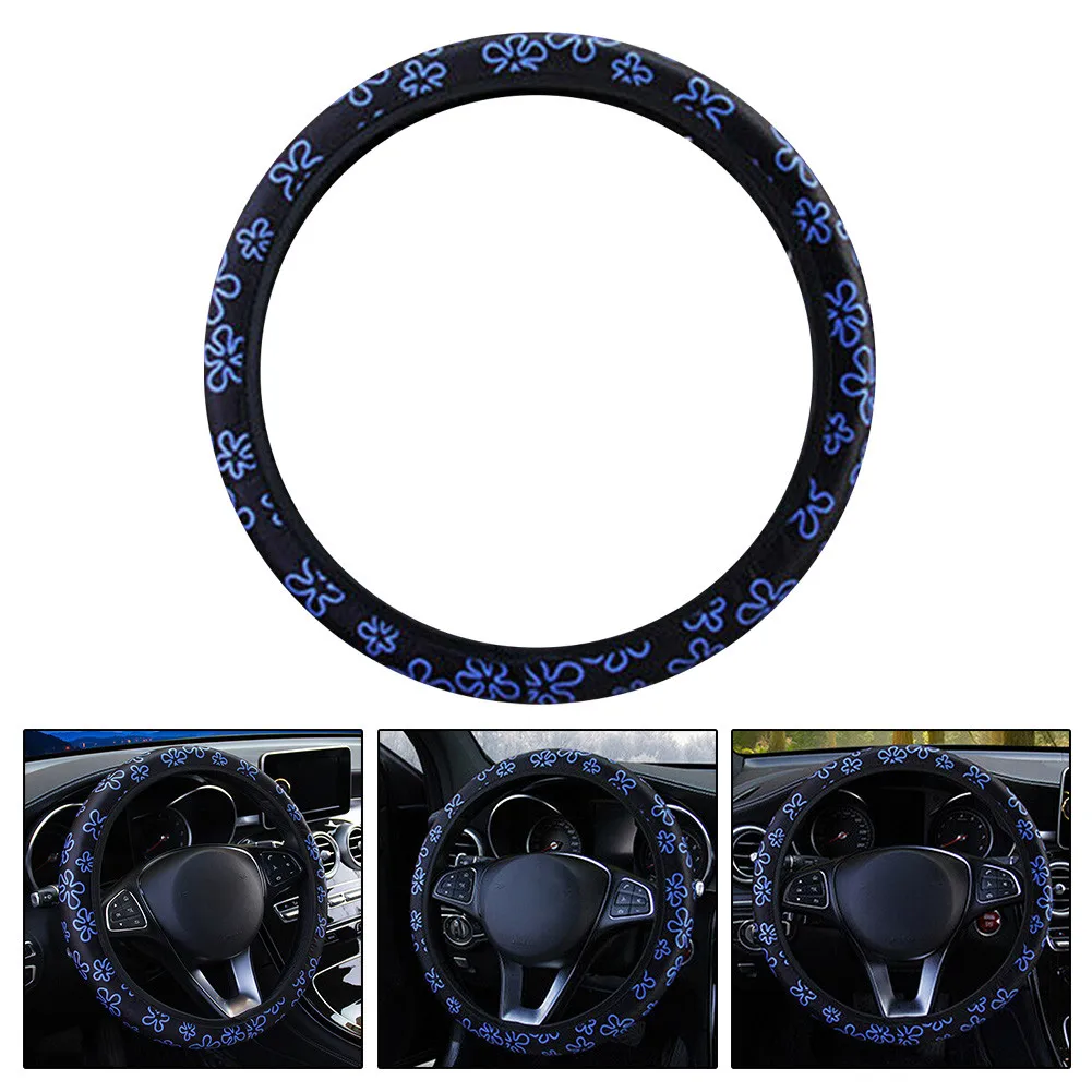 Blue Car Steering Wheel Cover 15inch 37-38cm Universal Auto Replacement SUV Flower Floral Steering Wheel Protector
Blue Car Steering Wheel Cover 15inch 37-38cm Universal Auto Replacement SUV Flower Floral Steering Wheel Protector