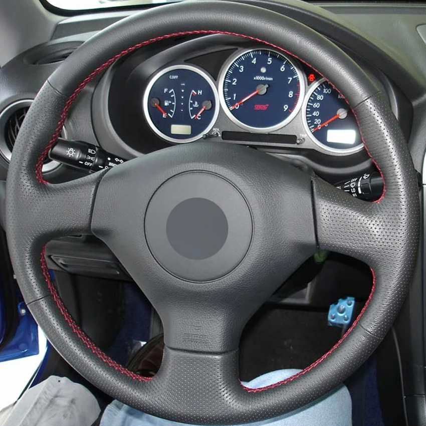 Black Leather DIY Hand-Stitched Car Steering Wheel Cover For Subaru Legacy Impreza 2004-2005
Black Leather DIY Hand-Stitched Car Steering Wheel Cover For Subaru Legacy Impreza 2004-2005