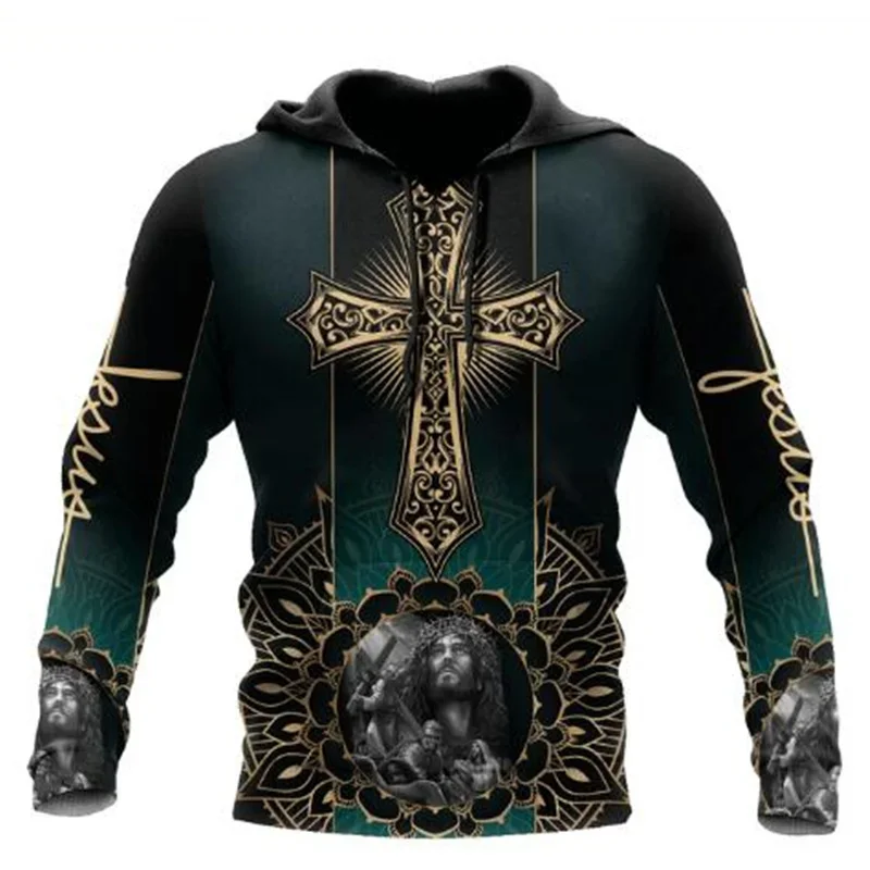 Men's Fashion Autumn Hoodie Christian Jesus 3D Printed Hooded Sweatshirt Unisex Harajuku Street Leisure Sports Pullover
Men's Fashion Autumn Hoodie Christian Jesus 3D Printed Hooded Sweatshirt Unisex Harajuku Street Leisure Sports Pullover