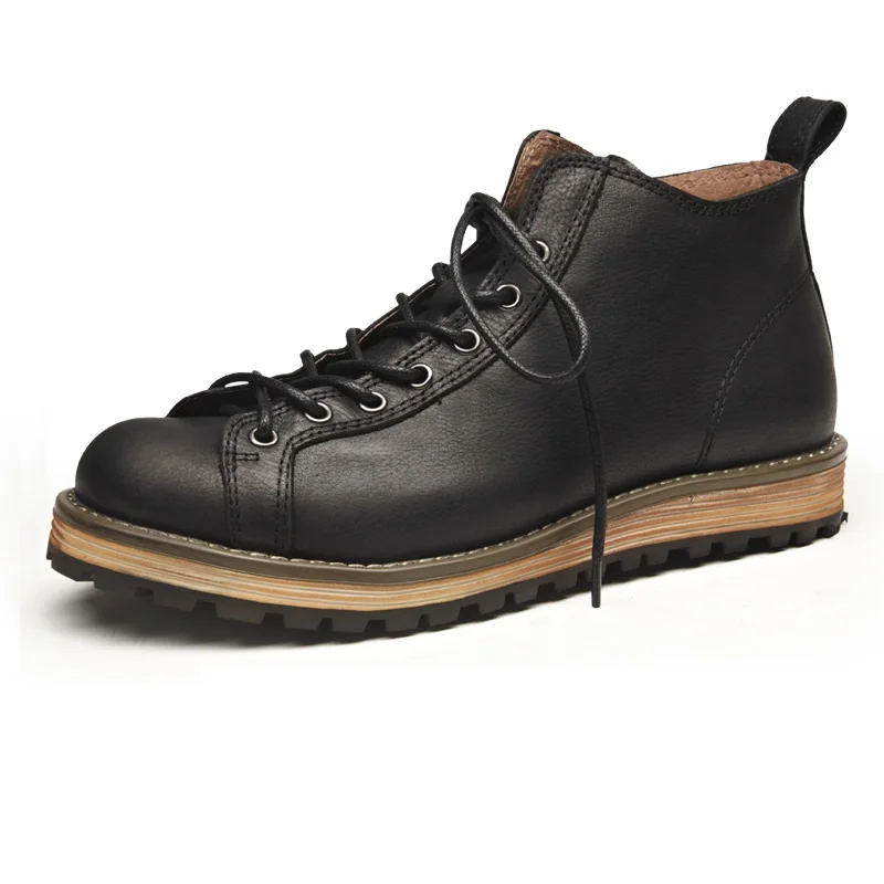 A174 Men's Retro Genuine Leather Big Toe Shoes British Work Boots Thick Soled Boots High Grade Casual Male Martin Boots Leisure
A174 Men's Retro Genuine Leather Big Toe Shoes British Work Boots Thick Soled Boots High Grade Casual Male Martin Boots Leisure