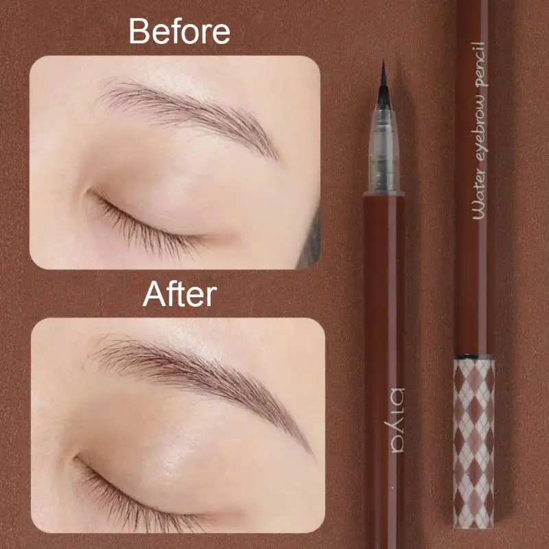 

1PC Water Liquid Eyebrow Pencil Waterproof Long Lasting No Blooming Eyeliner Lying Silkworm Ultra Fine Eyebrow Tattoo Pen Makeup