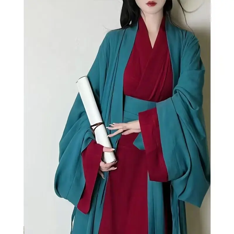 Chinese Hanfu Dress Women Cosplay Costume 2023 Ancient Traditional Hanfu Dress Song Dynasty Hanfu Green&Red Dress Plus Size
Chinese Hanfu Dress Women Cosplay Costume 2023 Ancient Traditional Hanfu Dress Song Dynasty Hanfu Green&Red Dress Plus Size