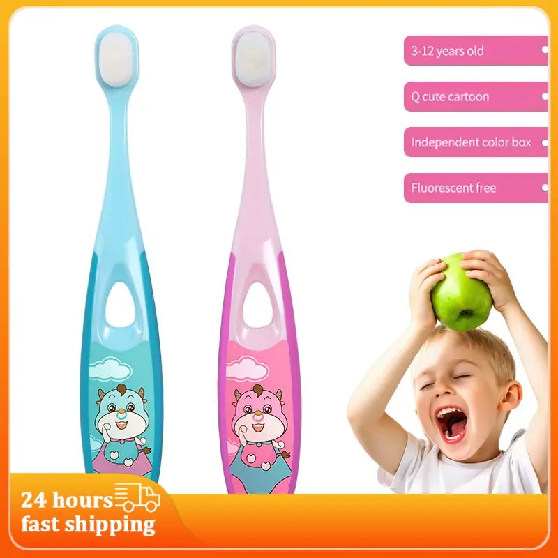 

Ultra-fine Soft Toothbrush Portable Travel Hair Eco Friendly Brush Soft Fiber Toothbrush Oral Hygiene Care Random Color