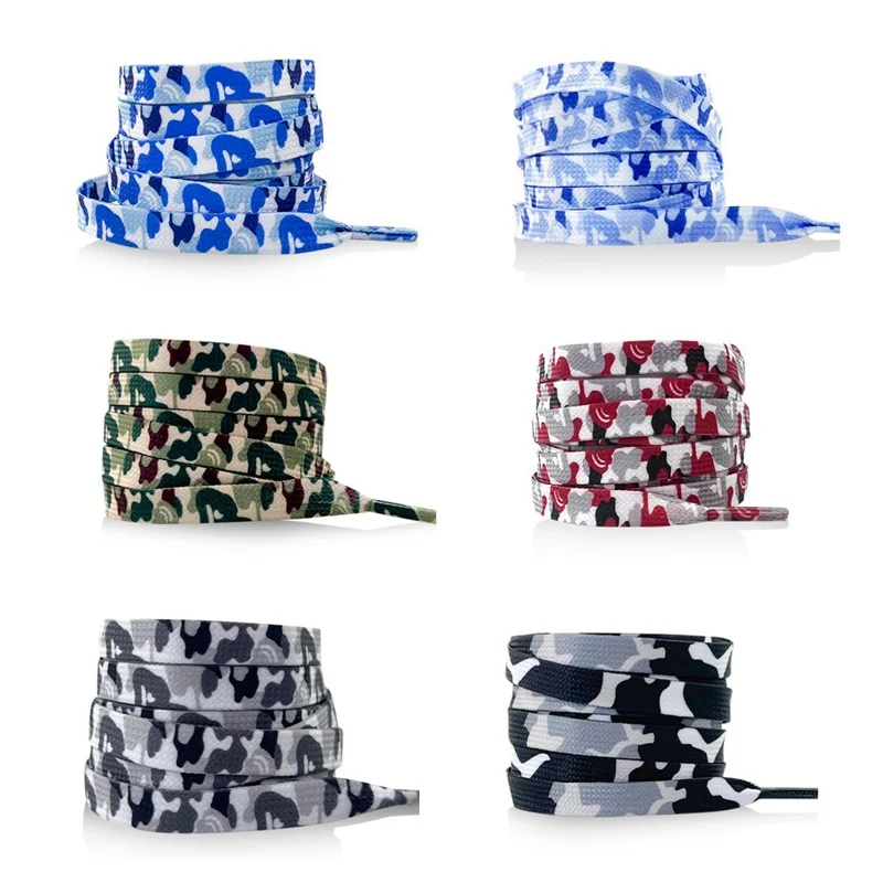 Flat Cloud Camouflage Shoelaces for Sneakers Trend Creative Shoelace 0.8CM Width 120/140/160CM Shoe Laces for AJ1&AF1 Woman Man
Flat Cloud Camouflage Shoelaces for Sneakers Trend Creative Shoelace 0.8CM Width 120/140/160CM Shoe Laces for AJ1&AF1 Woman Man