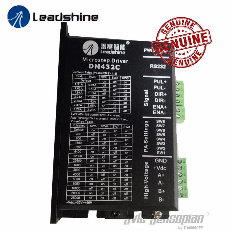 Genuine Stepper Motor Drive DM432C Other Leadshine Newest Models Are Available Please Contact Us for Offer
Genuine Stepper Motor Drive DM432C Other Leadshine Newest Models Are Available Please Contact Us for Offer
