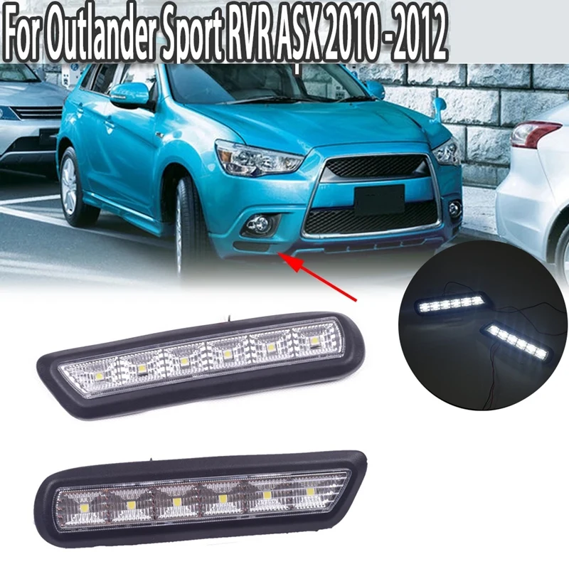 Автомобильные дневные ходовые устройства, светодиодная лампа DRL для Mitsubishi Outlander Sport RVR ASX 2010 2011 2012
Автомобильные дневные ходовые устройства, светодиодная лампа DRL для Mitsubishi Outlander Sport RVR ASX 2010 2011 2012