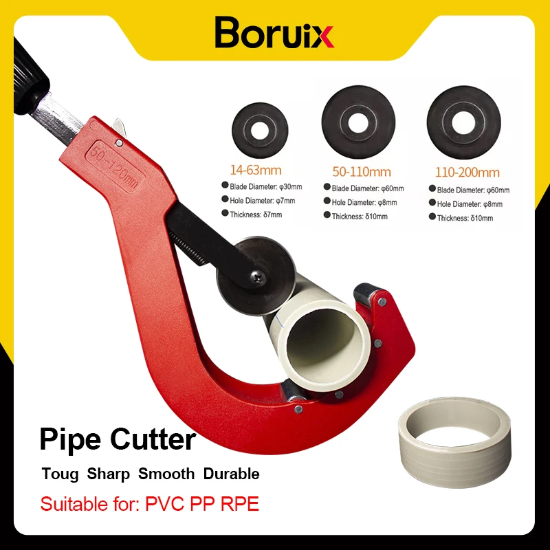 PVC PE Pipe Cutter PPR 14-65mm/110-120mm Double Purpose Scissors For Composite Tube Plastic Hot Pipe Cutting Blade Hand Tools
PVC PE Pipe Cutter PPR 14-65mm/110-120mm Double Purpose Scissors For Composite Tube Plastic Hot Pipe Cutting Blade Hand Tools