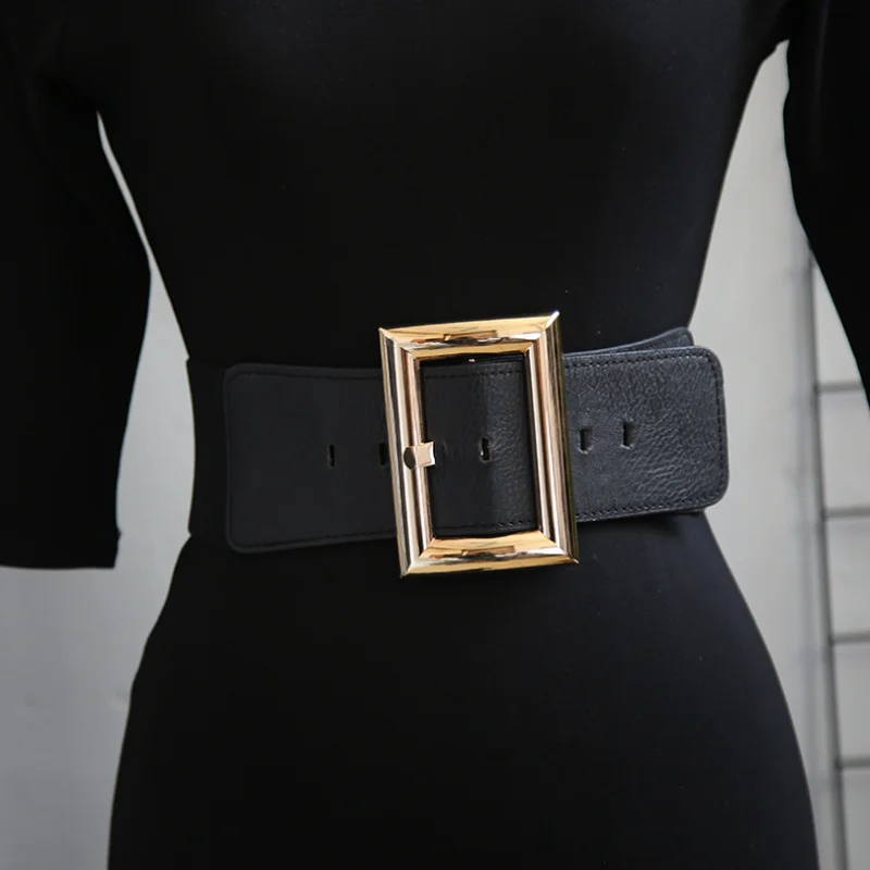 2022 New Women's Decorative Coat with Square Buckle Belt Dress Belt Elastic Ladies Elastic Wide Girdle Luxury Design Waistband
2022 New Women's Decorative Coat with Square Buckle Belt Dress Belt Elastic Ladies Elastic Wide Girdle Luxury Design Waistband