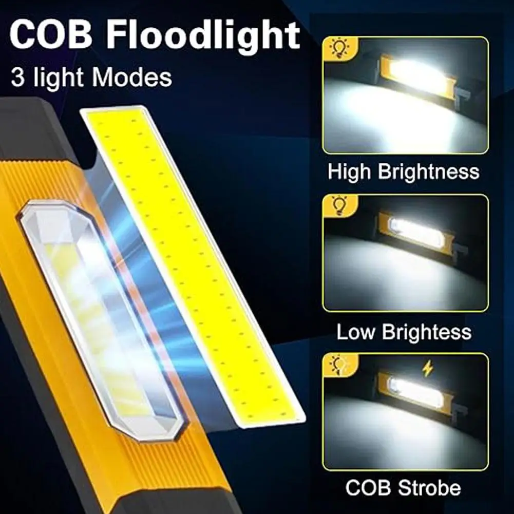 Portable LED Work Light 120° Wide-angle Lighting USB Emergency Flashlight Light Light Torch Magnetic Rechargeable Warning X7C1
Portable LED Work Light 120° Wide-angle Lighting USB Emergency Flashlight Light Light Torch Magnetic Rechargeable Warning X7C1