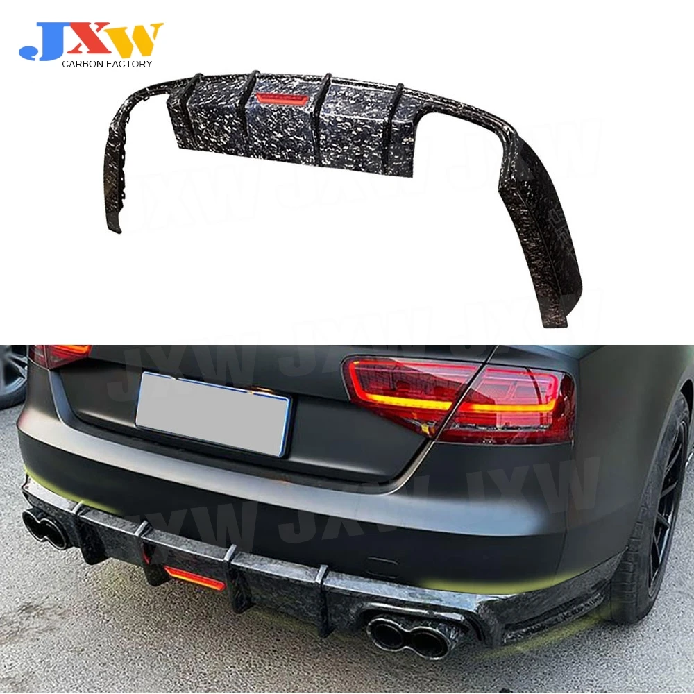 Forged Carbon Car Rear Bumper Lip Diffuser With Light Body Kits for Audi A8 2010-2013 Rear Diffuser Car Accessories
Forged Carbon Car Rear Bumper Lip Diffuser With Light Body Kits for Audi A8 2010-2013 Rear Diffuser Car Accessories