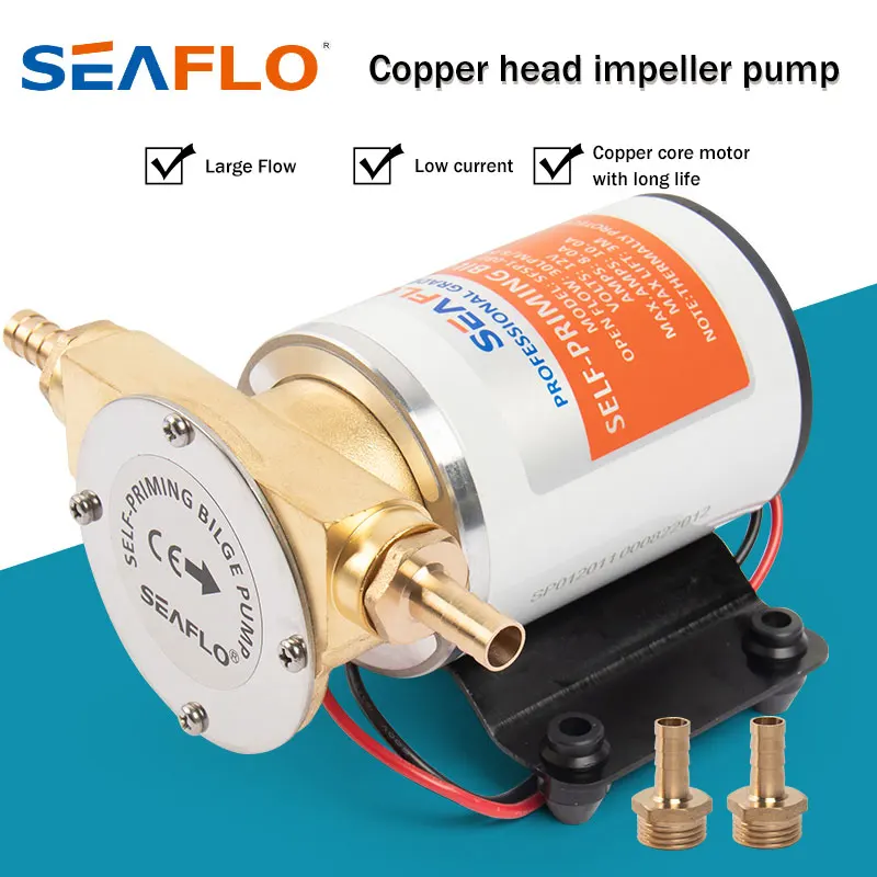 SEAFLO Marine And RV Industry Boat Impeller Self-Priming Bilge Pump Brass Stainless Steel
SEAFLO Marine And RV Industry Boat Impeller Self-Priming Bilge Pump Brass Stainless Steel