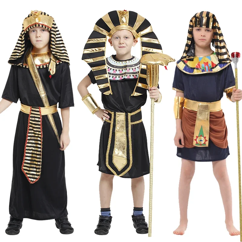 Ancient Egyptian King Pharaoh Halloween Goddess Cleopatra Cosplay Costume for boy and girl,kid Role Play Performace Outfit
Ancient Egyptian King Pharaoh Halloween Goddess Cleopatra Cosplay Costume for boy and girl,kid Role Play Performace Outfit