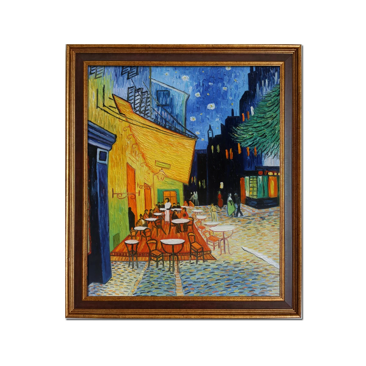 Golden Framed-High Quality Handpainted Oil Painting on Canvas Vincent Van Gogh Cafe Terrace at Night Painting repro Wall Art
Golden Framed-High Quality Handpainted Oil Painting on Canvas Vincent Van Gogh Cafe Terrace at Night Painting repro Wall Art