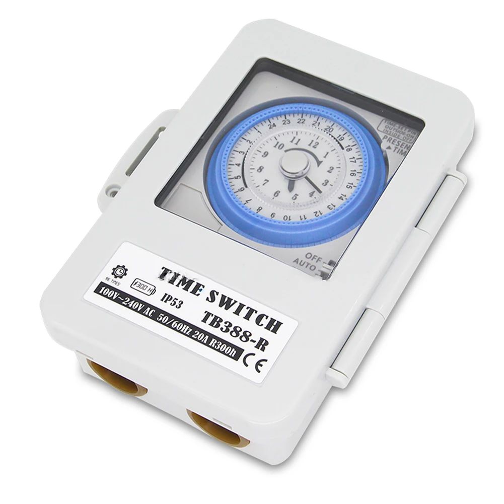 AC100~250V 20A Mechanical Timer Switch Waterproof and Durable Suitable for Street Lamps and Advertising Lamp Boxes
AC100~250V 20A Mechanical Timer Switch Waterproof and Durable Suitable for Street Lamps and Advertising Lamp Boxes