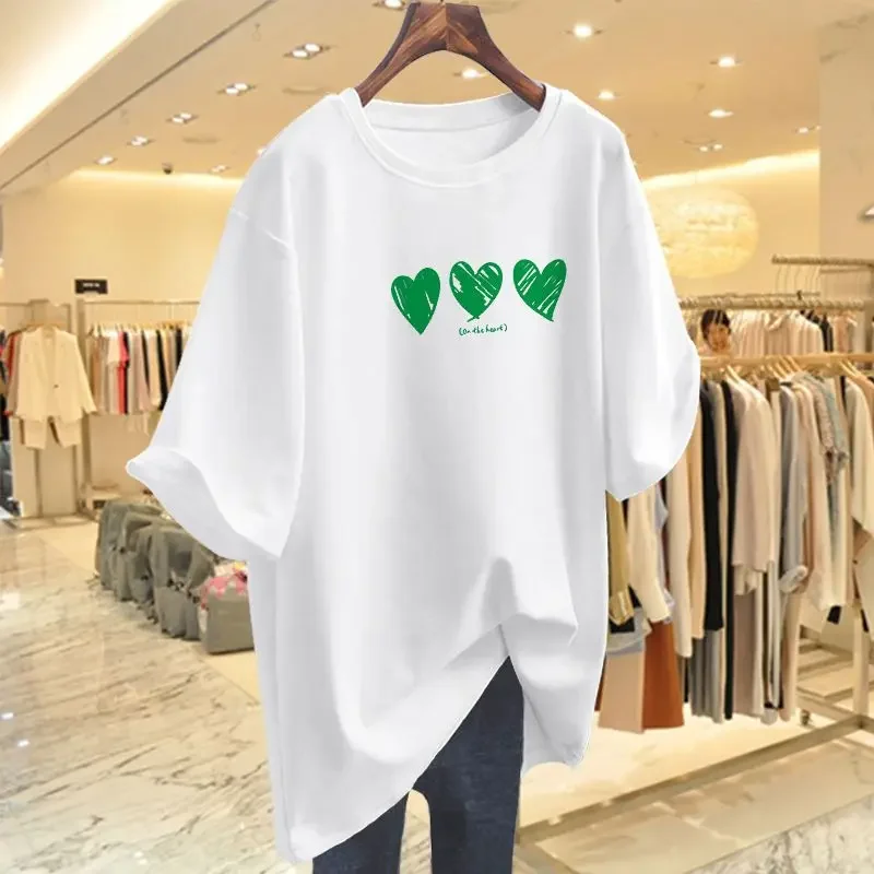 Women Printed Casual Losoe Short Sleeve T-shirt Summer Chic Basic 100 Cotton All-match Tops Female Simple Fashion Tees
Women Printed Casual Losoe Short Sleeve T-shirt Summer Chic Basic 100 Cotton All-match Tops Female Simple Fashion Tees