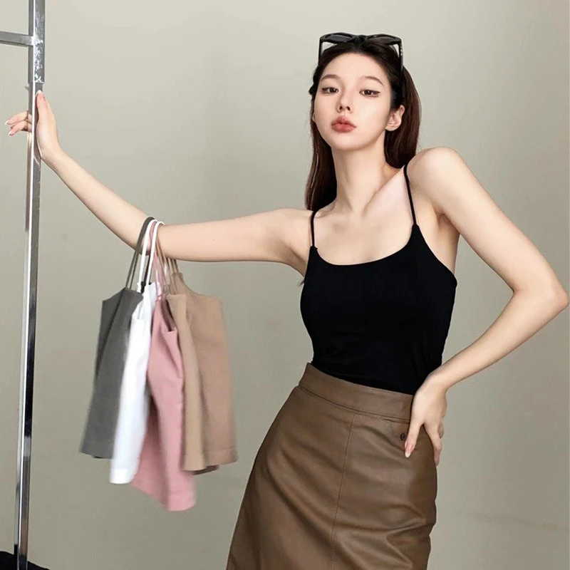 Летний Простой Топ на бретельках, женский укороченный топ, рубашка без рукавов, женская тонкая кофта на бретельках, базовая майка, топы
Летний Простой Топ на бретельках, женский укороченный топ, рубашка без рукавов, женская тонкая кофта на бретельках, базовая майка, топы