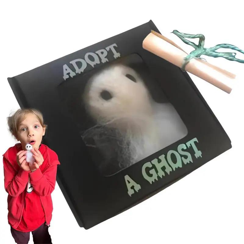 

Adopt A Ghost Halloween Wool Felt Spooky Doll And Tiny Scroll Cute Supernatural Ghost Felt Toy From Ghost Doll Adoption Program