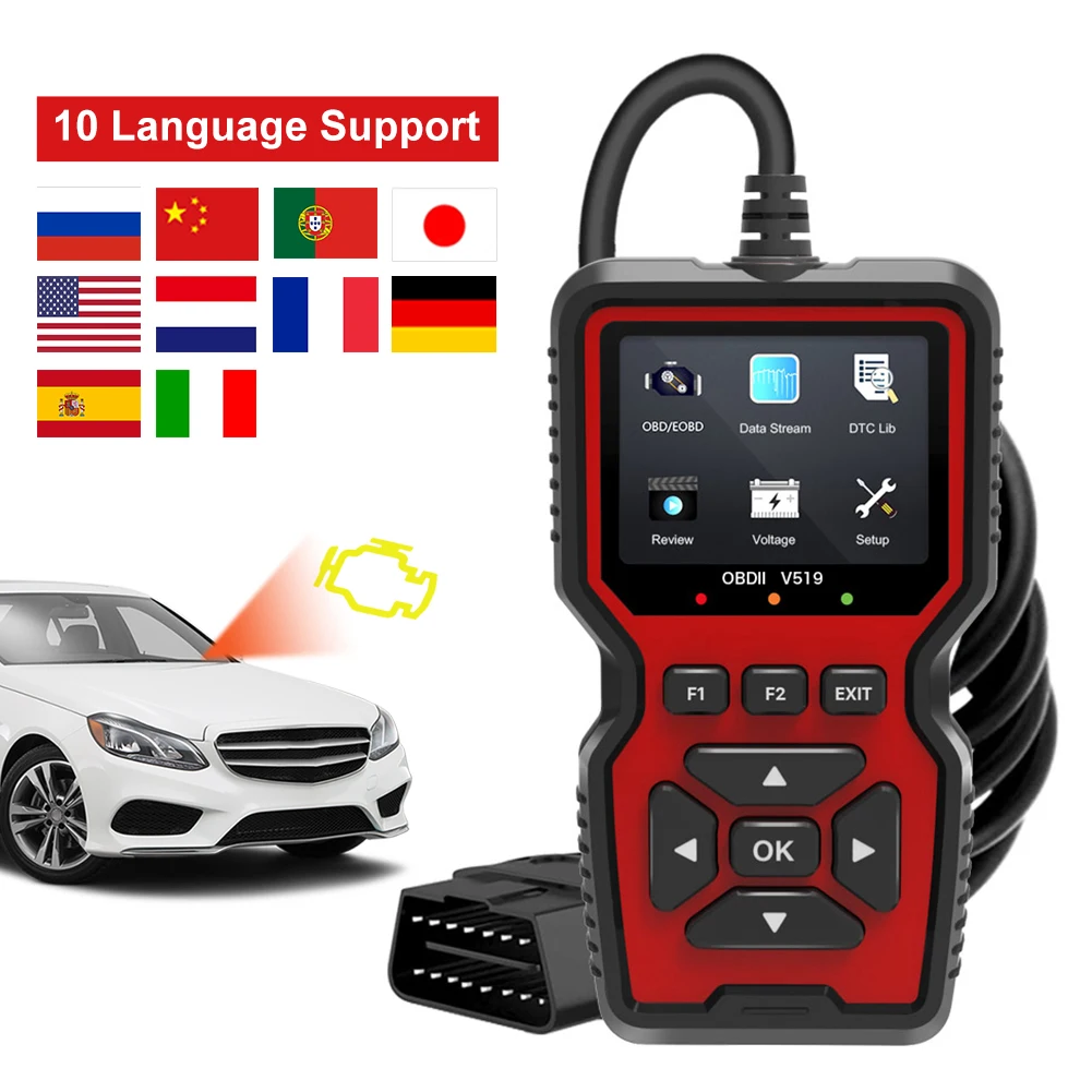 New OBD2 Car Scanner Diagnostic Tool Automotive Fault Code Reader Diagnosis Tool for Checking Engine Lamp Battery Voltage Test
New OBD2 Car Scanner Diagnostic Tool Automotive Fault Code Reader Diagnosis Tool for Checking Engine Lamp Battery Voltage Test