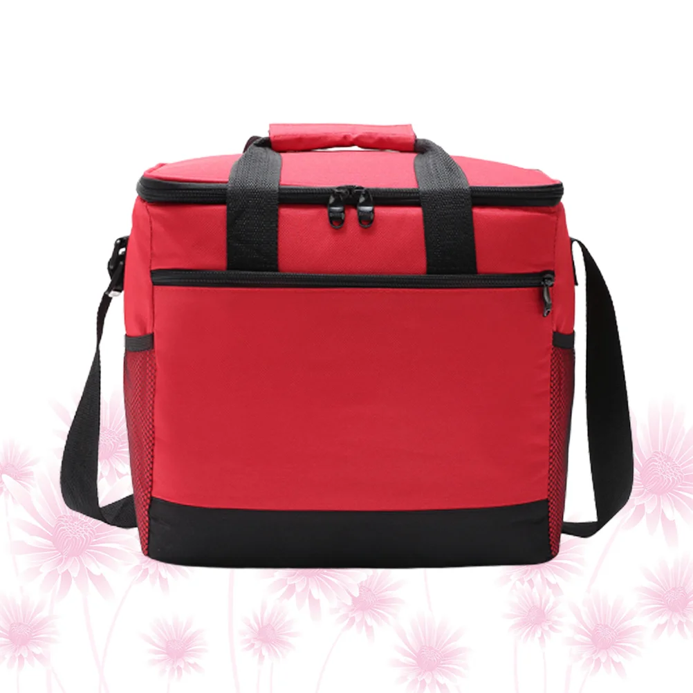 

Insulated Cooler Bag Big Capacity Delivery Bag Reusable Grocery Bag Picnic Basket with Zipper for Outdoors Summer