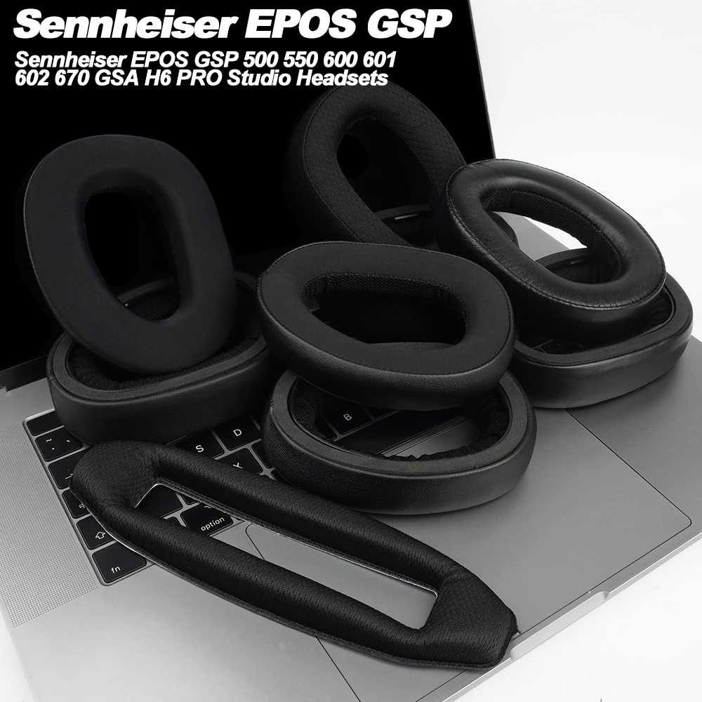 Earphone pads For Sennheiser EPOS GSP500 GSP550 GSP600 GSP601 GSP602 GSP670 GSA H6 PRO replacement Earpads Memory Covers Sponge Earphone pads For Sennheiser EPOS GSP500 GSP550 GSP600 GSP601 GSP602 GSP670 GSA H6 PRO replacement Earpads Memory Covers Sponge