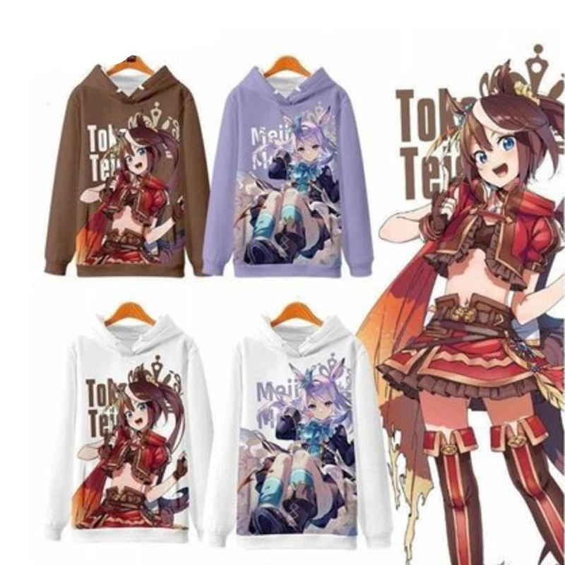 Костюм для косплея аниме Uma musum Pretty Derby, специальная неделя Токай Тио трава чудо тишина сузука унисекс 3D Толстовка с капюшоном
Костюм для косплея аниме Uma musum Pretty Derby, специальная неделя Токай Тио трава чудо тишина сузука унисекс 3D Толстовка с капюшоном