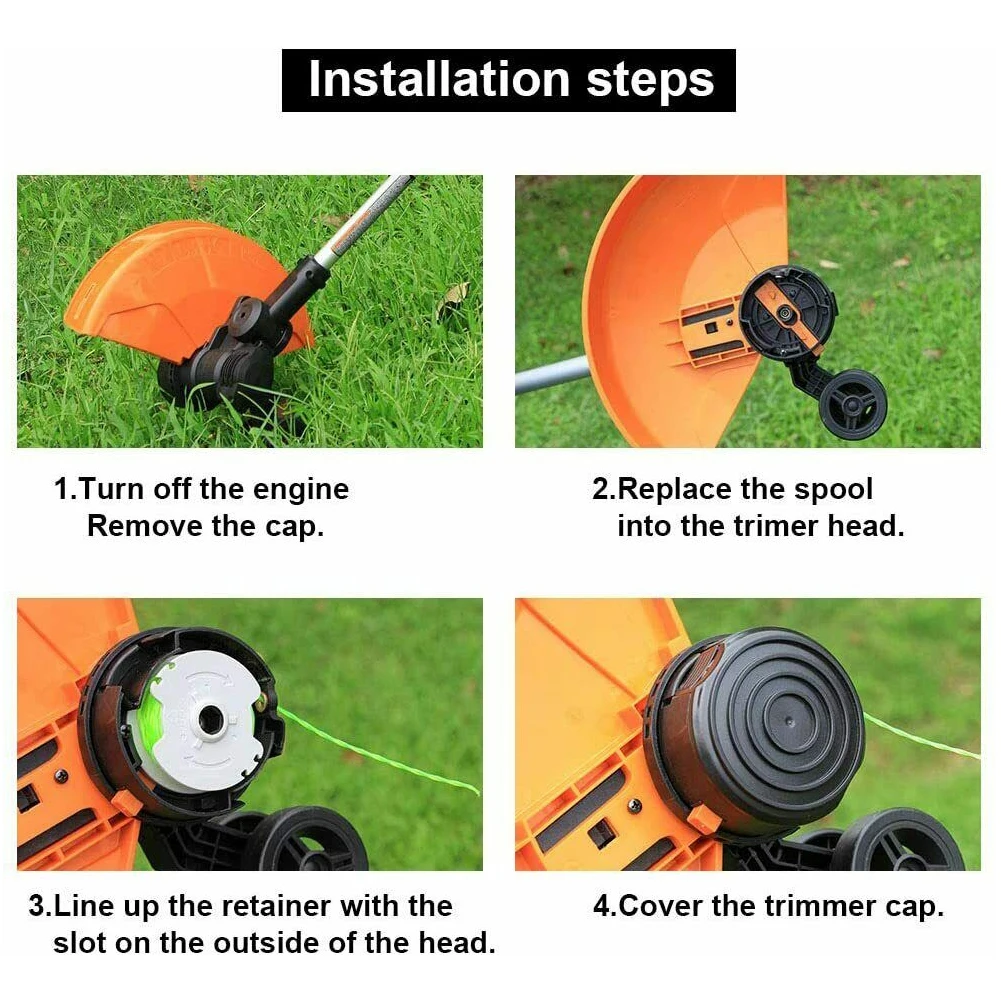 6 Pack For WORX WA0014 Spool & Line For WG168 WG184 WG190 WG191 String Trimmer With 2Caps String Trimmer Parts & Accessories
6 Pack For WORX WA0014 Spool & Line For WG168 WG184 WG190 WG191 String Trimmer With 2Caps String Trimmer Parts & Accessories