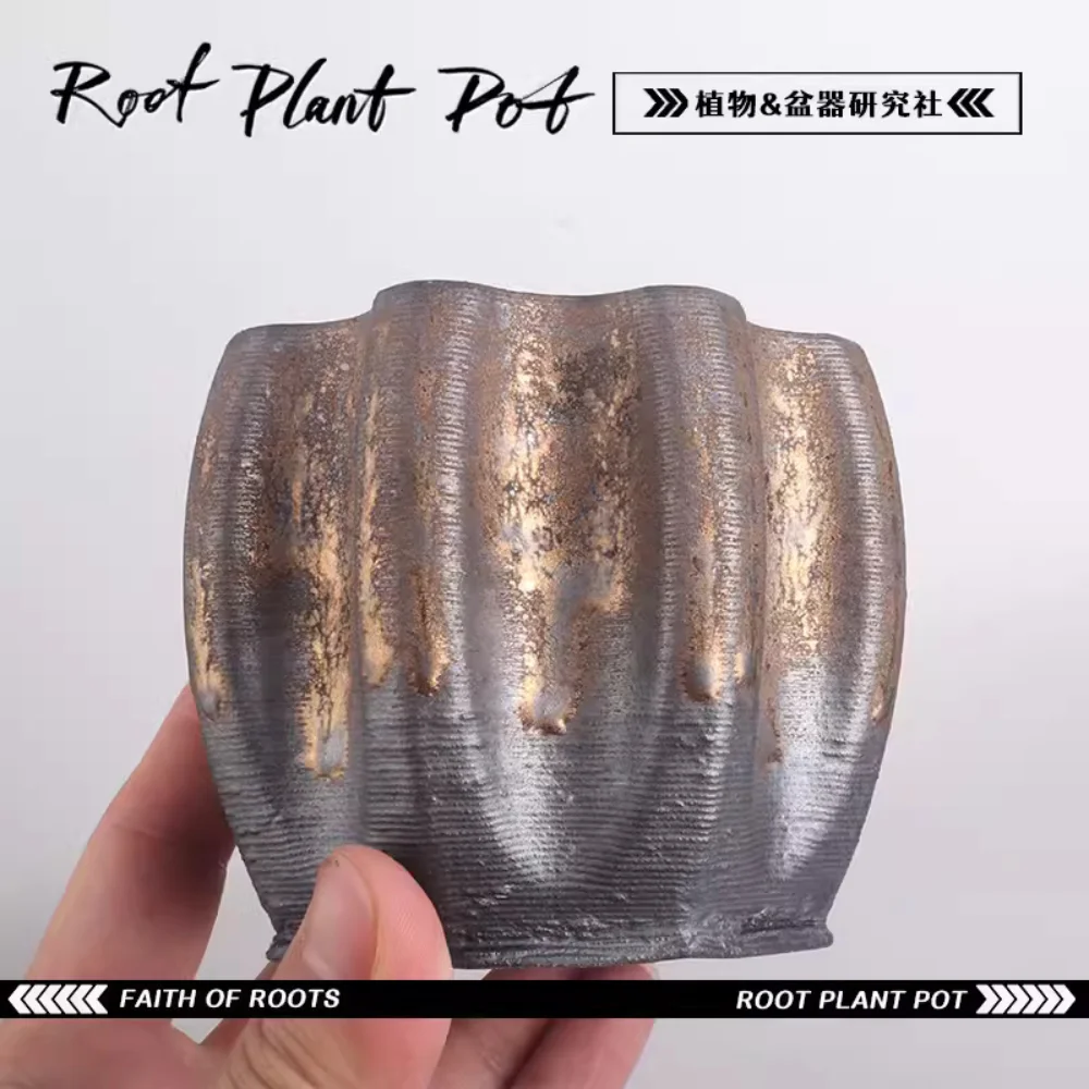 Japanese ceramic metal glazed prickly pear peony agave flower pot trend root plant black gold planting bowl
Japanese ceramic metal glazed prickly pear peony agave flower pot trend root plant black gold planting bowl