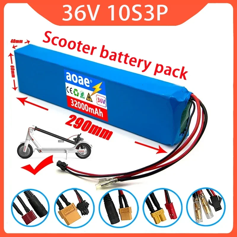 36V Battery 10S3P 32Ah Electric scooter 18650 Battery pack 500W 36v lithium electric bike battery Rechargeable li-ion battery
36V Battery 10S3P 32Ah Electric scooter 18650 Battery pack 500W 36v lithium electric bike battery Rechargeable li-ion battery