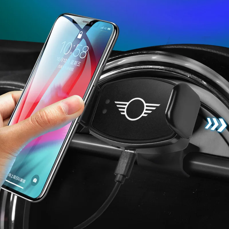 15W Wireless Car Charger Holder Multifunction Car Phone Support Bracket Dashboard Mount Stand For MINI F56 F57 F55 F54 F60
15W Wireless Car Charger Holder Multifunction Car Phone Support Bracket Dashboard Mount Stand For MINI F56 F57 F55 F54 F60