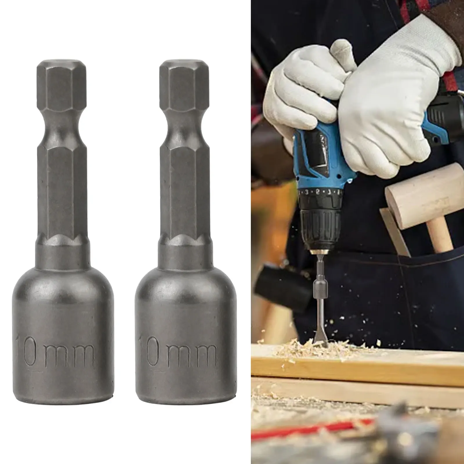 2PCS Magnetic Nut Driver Socket Screwdriver Hex Electric Drill Bit Power Tool Accessories And Parts Replacement
2PCS Magnetic Nut Driver Socket Screwdriver Hex Electric Drill Bit Power Tool Accessories And Parts Replacement