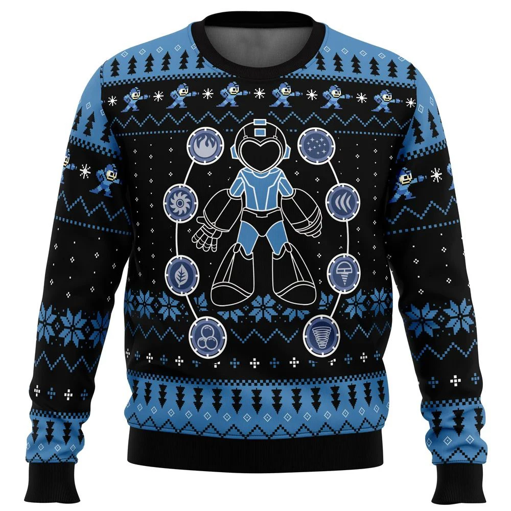 Mega Man Mega Holiday Ugly Christmas Sweater Gift Santa Claus Pullover Men 3D Sweatshirt And Top Autumn And Winter Clothi
Mega Man Mega Holiday Ugly Christmas Sweater Gift Santa Claus Pullover Men 3D Sweatshirt And Top Autumn And Winter Clothi