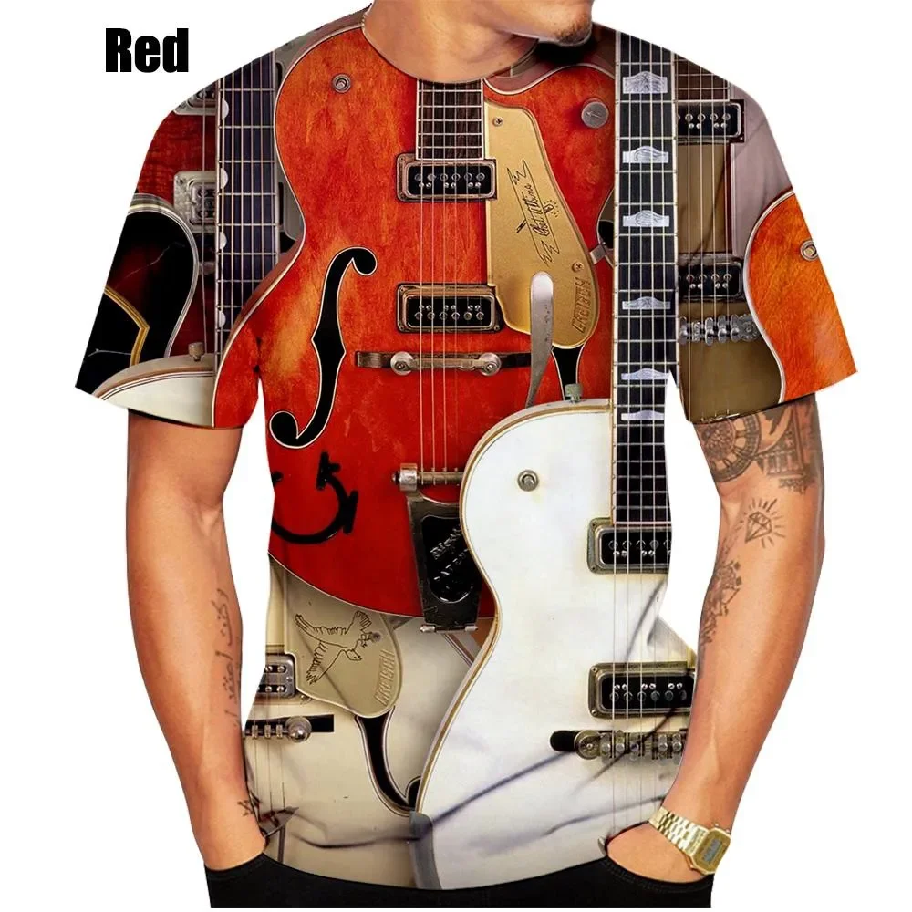 2023 Summer Casual Men's and Women's Fire Guitar 3D Printed Pattern T-shirt Fashion Crewneck Loose Short Sleeve T-shirt Top
2023 Summer Casual Men's and Women's Fire Guitar 3D Printed Pattern T-shirt Fashion Crewneck Loose Short Sleeve T-shirt Top